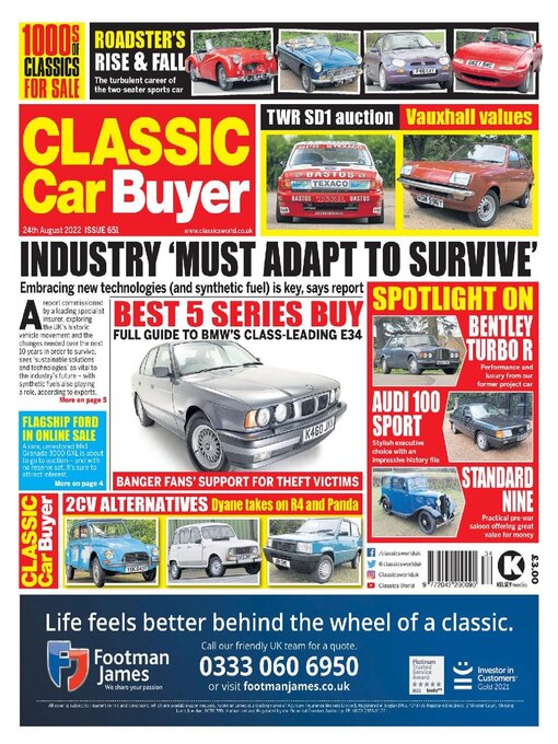 Kelsey Publishing Ltd作のClassic Car Buyerの作品詳細 - 貸出可能